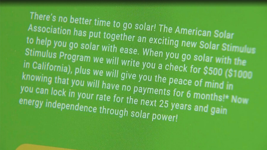 solar panel stimulus